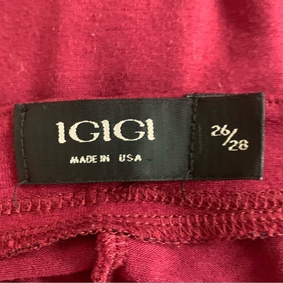 Igigi Deirdra Dolman Tunic Top Red Plus Size 26 / 28 Ruching On Sides 3/4 Sleeve - Picture 9 of 10